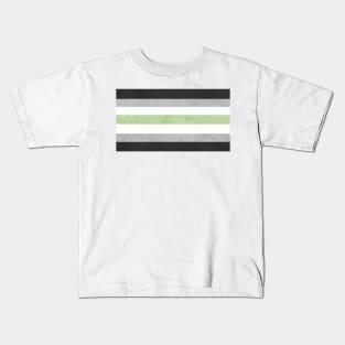 Shimmer Agender Pride Flag Kids T-Shirt